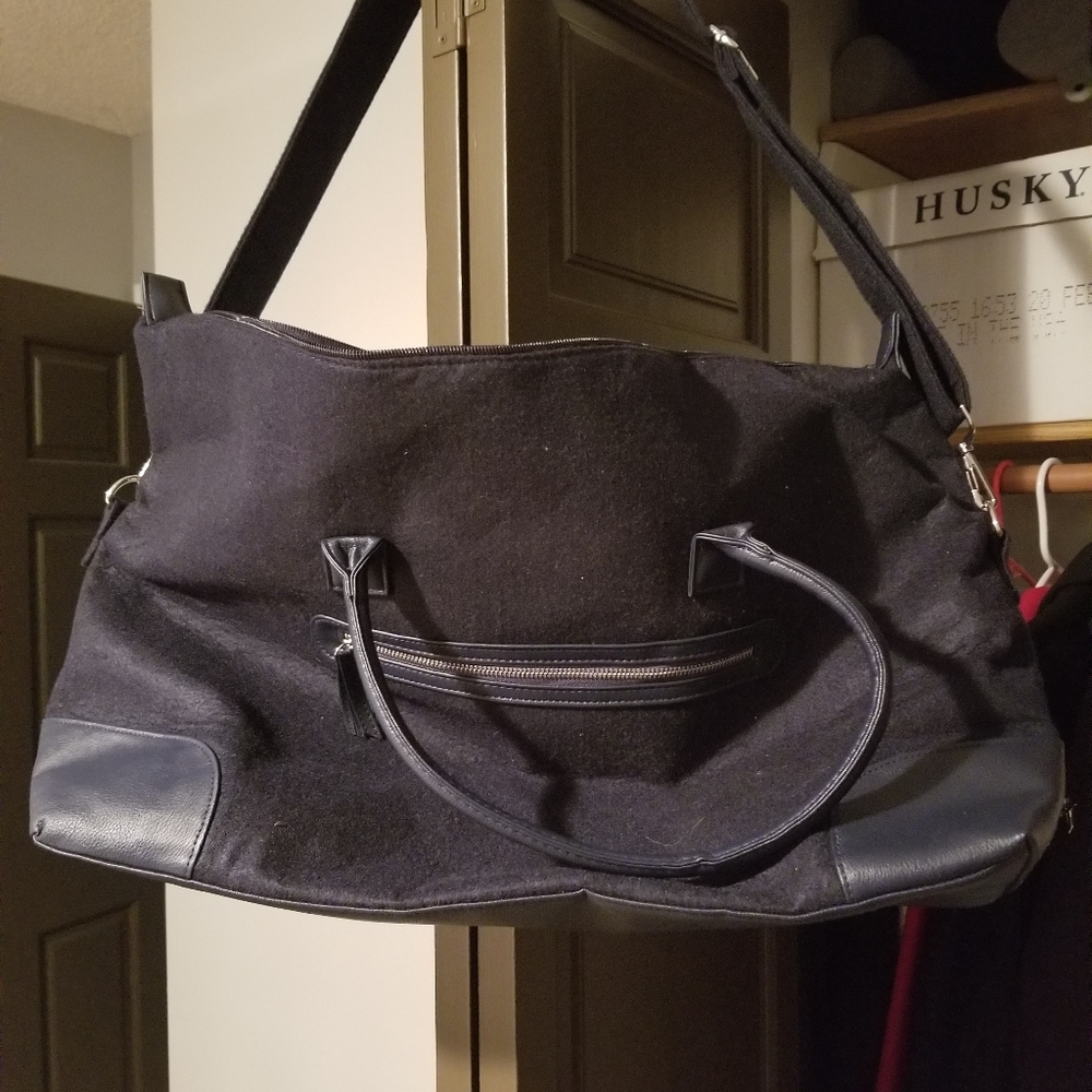 Blue overnight bag